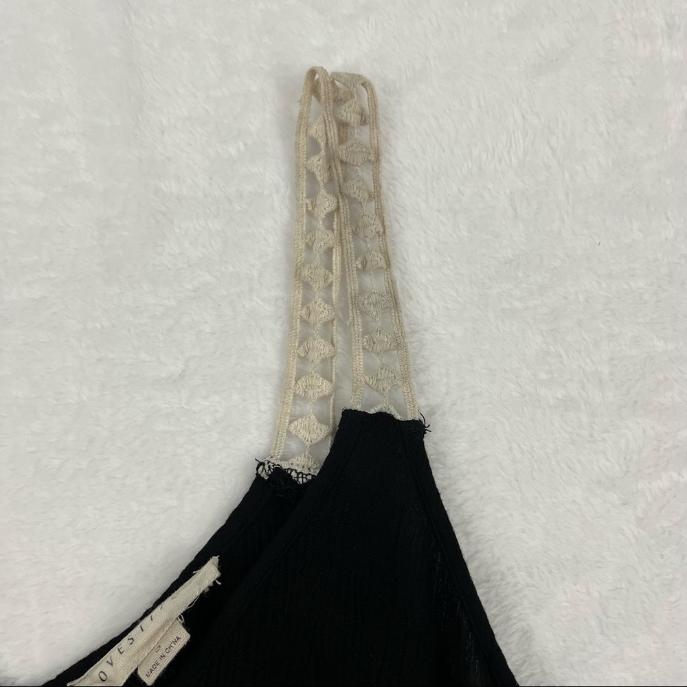 Love Stitch Black Crochet Panel Sundress Size Small - Picture 5 of 9